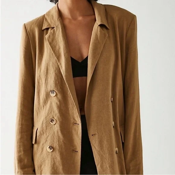 FREE PEOPLE Bronze Olivia Blazer